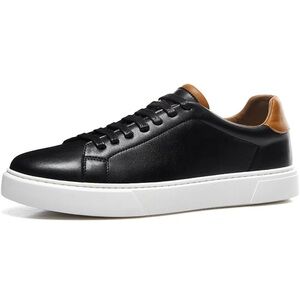 Alipasinm men’s leather business casual sneaker 8.5 new
